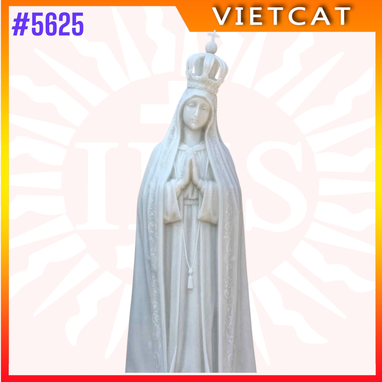 #5625 Statue of Our Lady of Fatima | Natural Marble