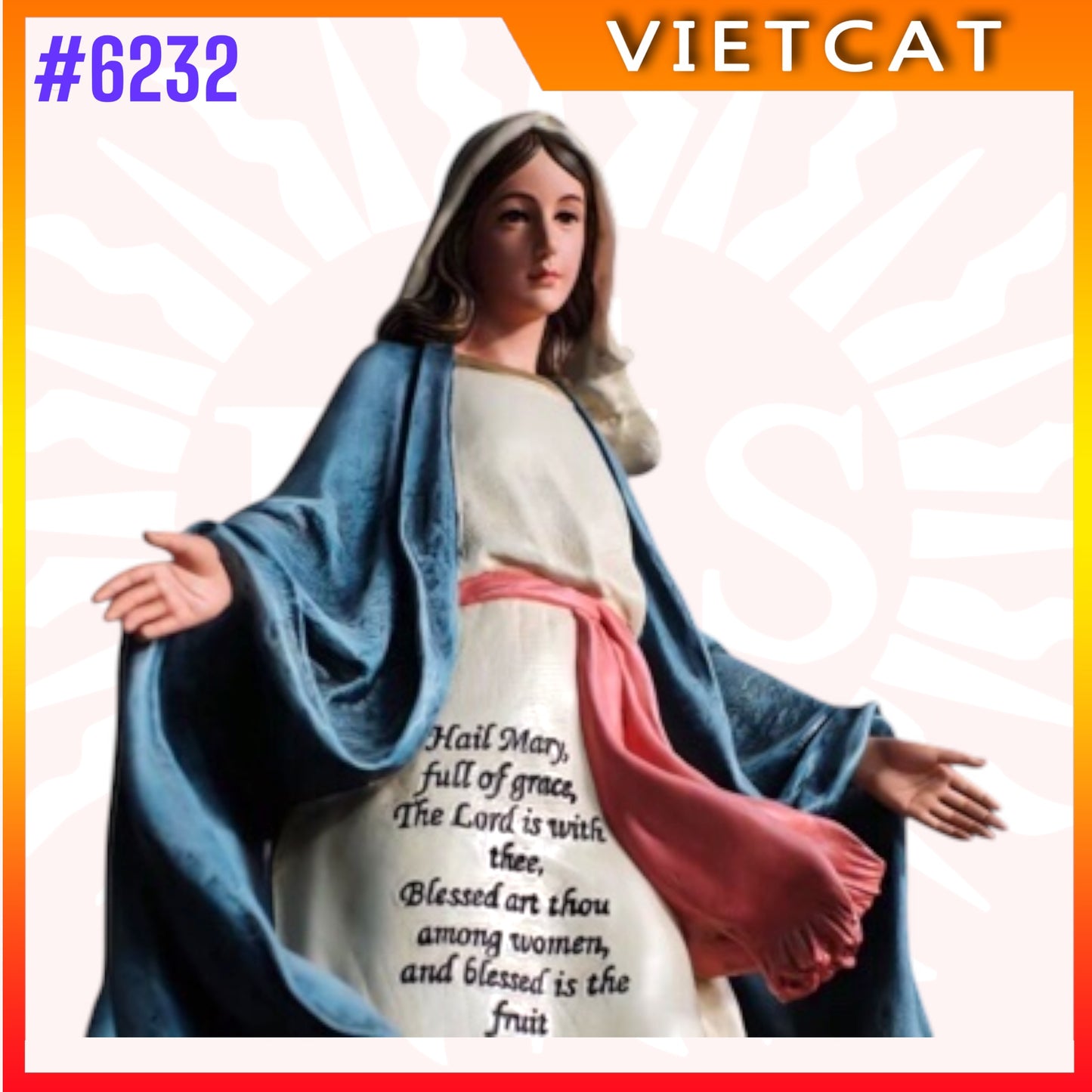 #6232 Statue of Our Lady of Grace | Hail Mary| Composite Resin | 80cm
