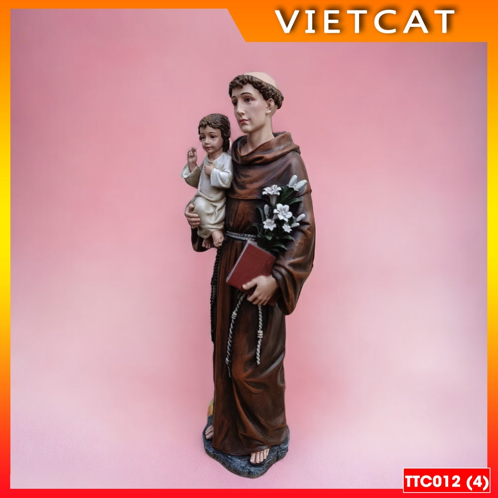 Saint Anton Statue 35cm Premium Composite Hand Painted TTC012