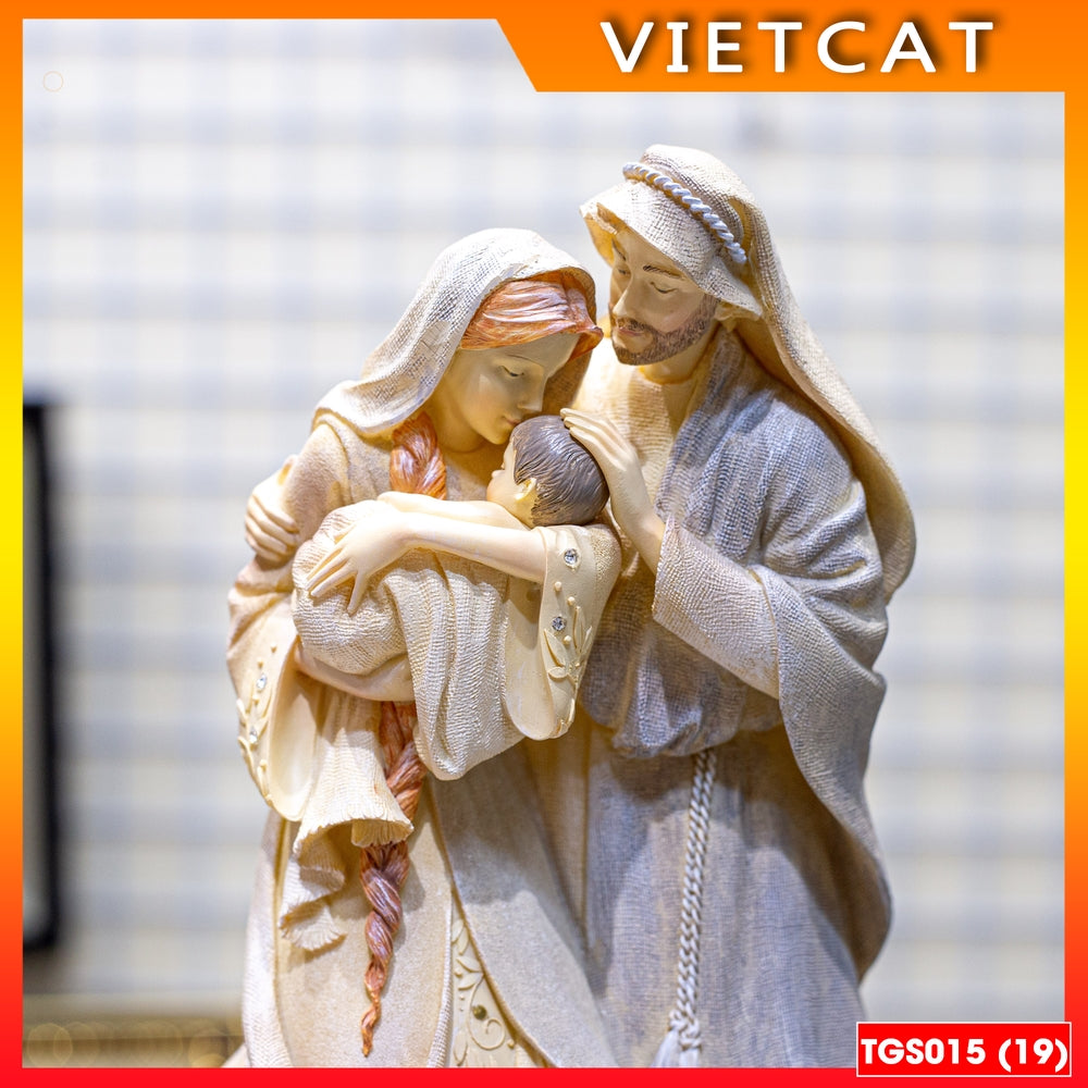Collectible Christmas statues - Holy Family statue (model 2) - Christmas decoration TGS015