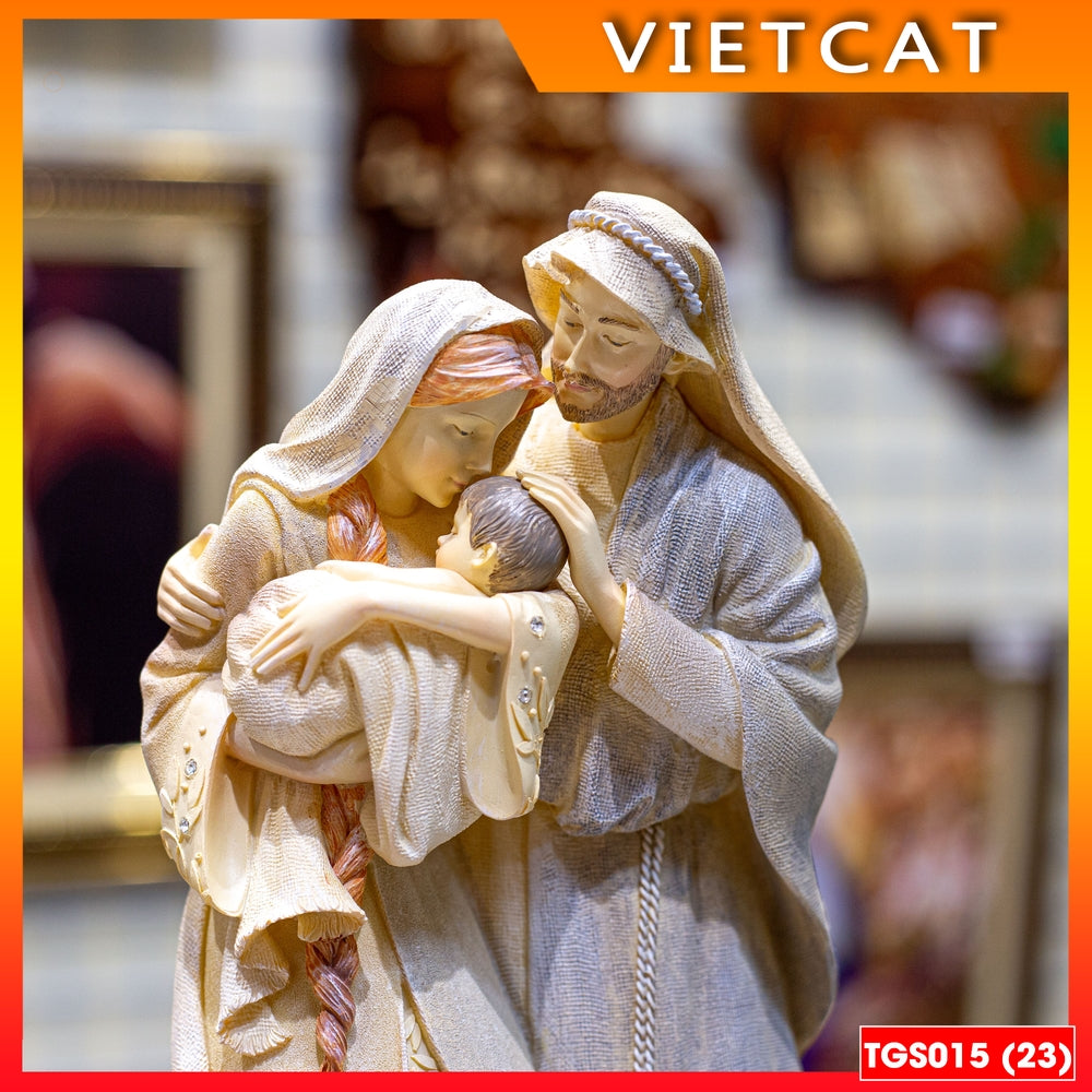 Collectible Christmas statues - Holy Family statue (model 2) - Christmas decoration TGS015