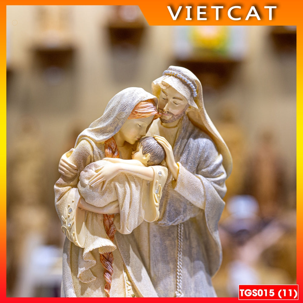 Collectible Christmas statues - Holy Family statue (model 2) - Christmas decoration TGS015