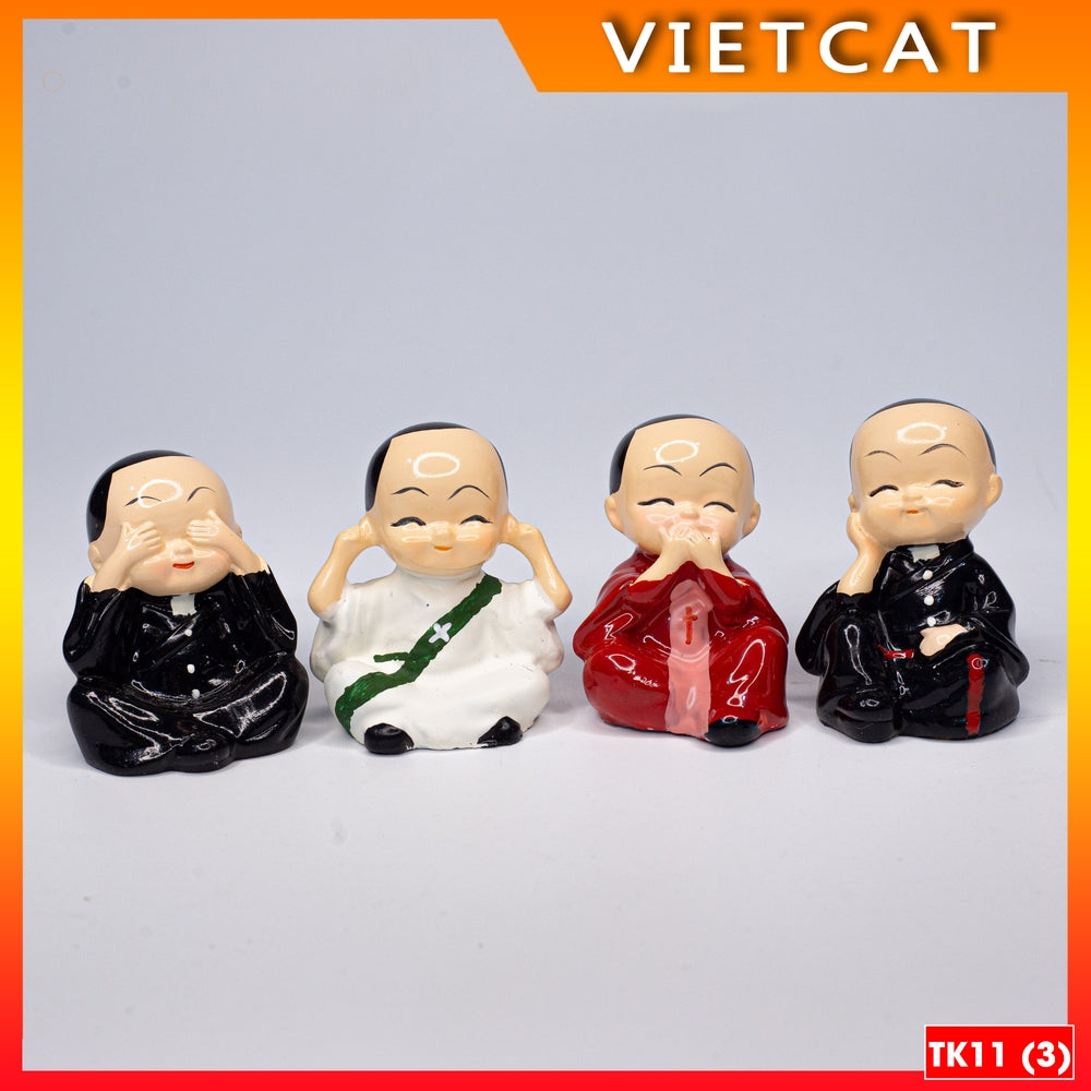 Set of four mini statues TK11 - Unique Catholic gift for fathers, deacons - Priests - Bishops