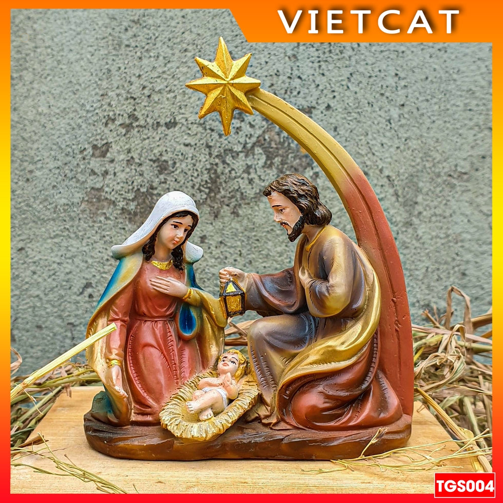 Christmas Star Statue Set 15cm TGS004 Catholic gift, Christmas decoration