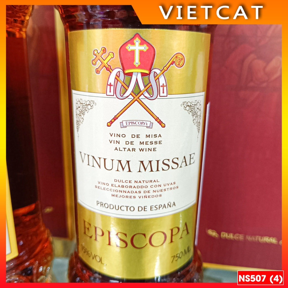 Premium Spanish holiday wine - Vinum Missae Episcopa wine 750ml 15% alcohol concentration NS507