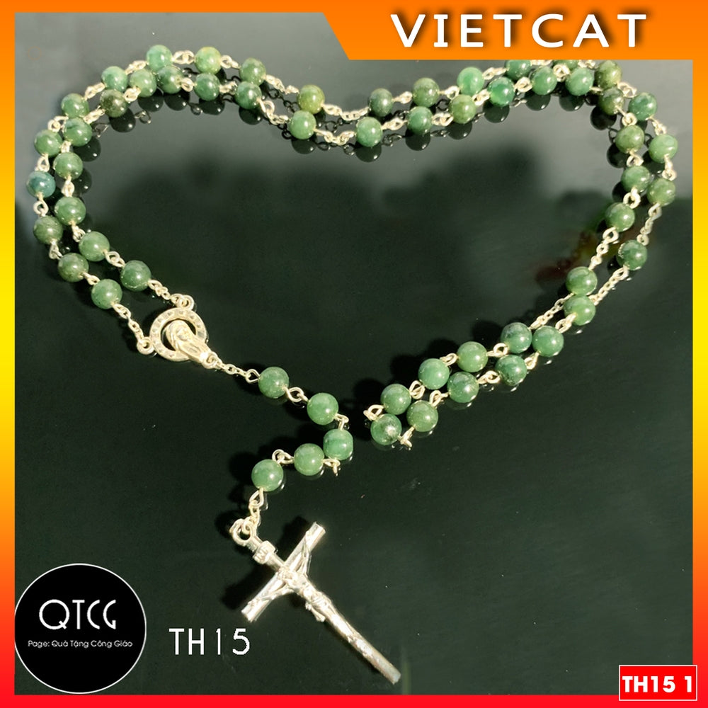Rosary - 50 Beads - Model TH15 for men and women - Delicate and meaningful Catholic gift