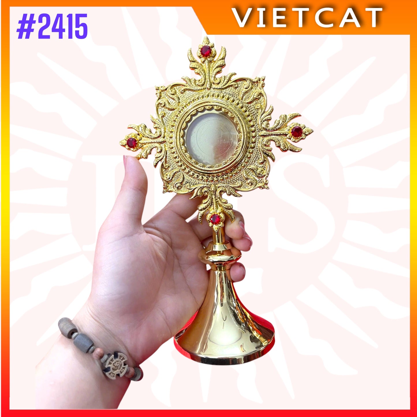 #2415 Premium Vietnamese Imported Reliquaries | Gold-plated Brass