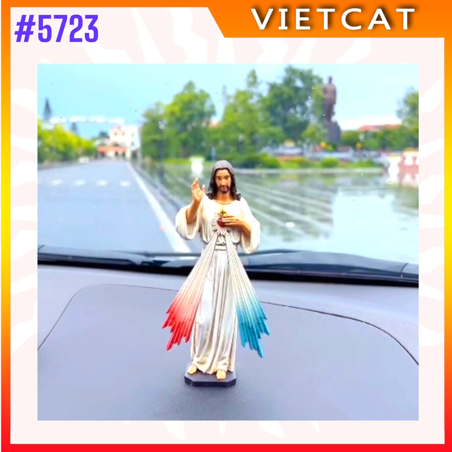 #5723 Divine Mercy Jesus Statue | Resin Figurine | 15cm