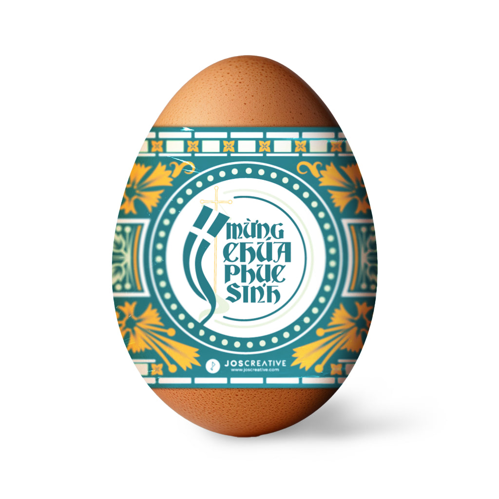 Easter egg wrapping paper - Price for 100 piece - Stickers, shrink wrap to decorate Easter eggs quickly and simply NS449