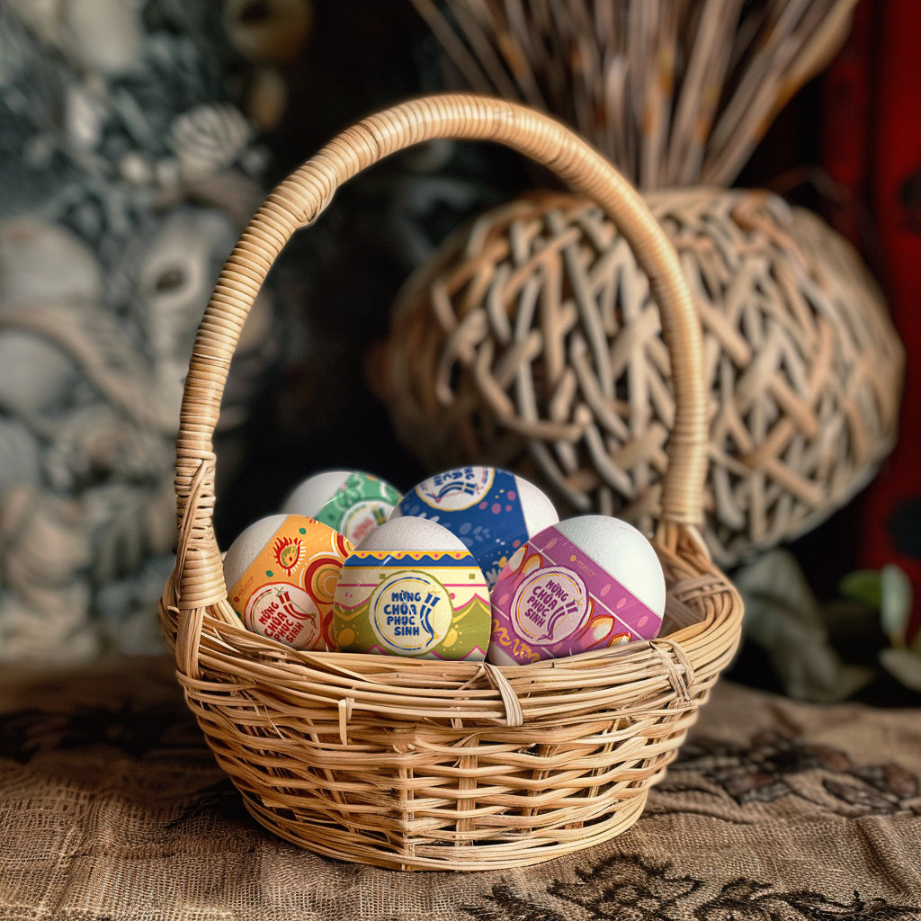 Easter egg wrapping paper - Price for 100 piece - Stickers, shrink wrap to decorate Easter eggs quickly and simply NS449