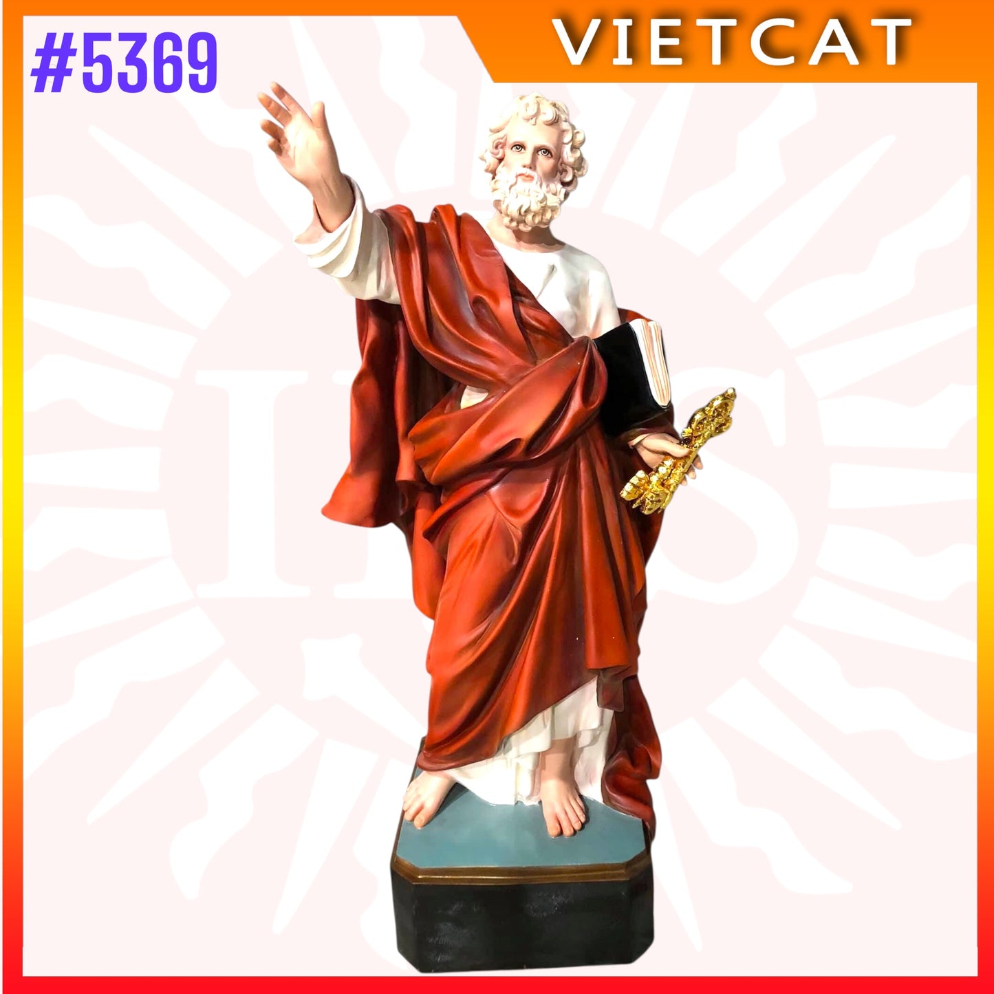 #5369 Statue of Saint Peter - Composite Resin