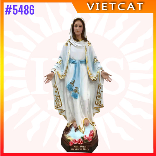 #5486 Statue of Our Lady of Grace – Hail Mary - Composite Resin