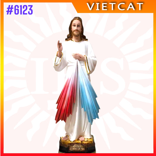 #6123 Statue of Jesus Christ Divine Mercy - Composite Resin