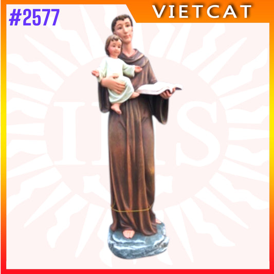 #2577 Statue of Saint Antony holding Jesus - Composite Resin