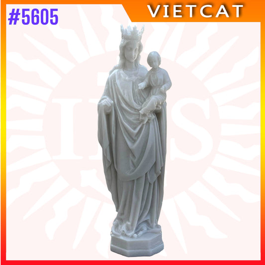 #5605 Statue of Our Lady – Mother of God | Natural Marble