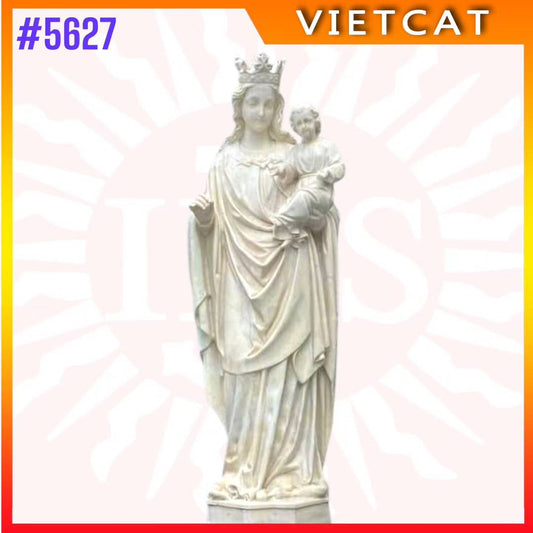 #5627 Statue of Our Lady – Mother of God | Natural Marble