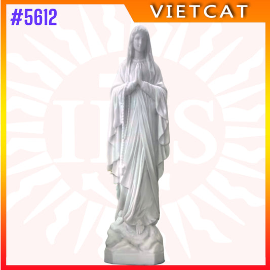 #5612 Statue of Our Lady of Lourdes | Natural Marble