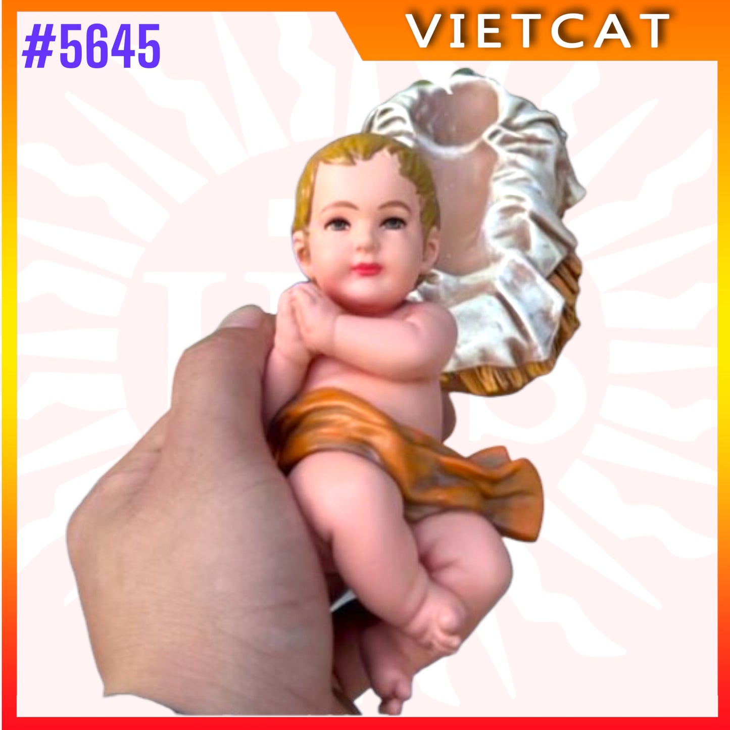 #5645 Infant Jesus Statue｜Resin Figurine｜Made in Vietnam