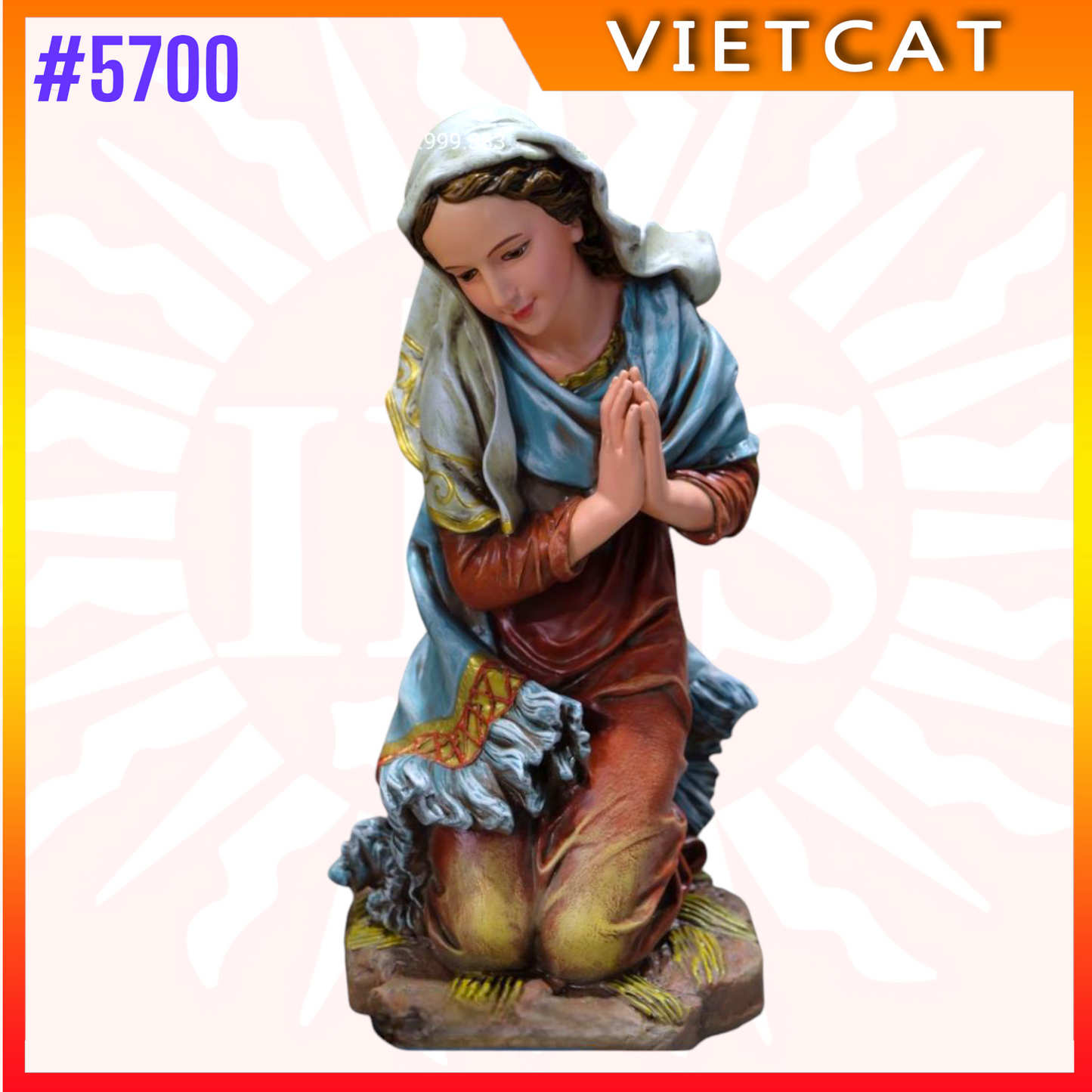 #5700 Hand Painted 11-Piece Indoor Nativity Sets ｜Resin Figurine｜Made in Vietnam