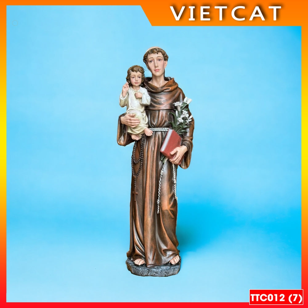 Saint Anton Statue 35cm Premium Composite Hand Painted TTC012