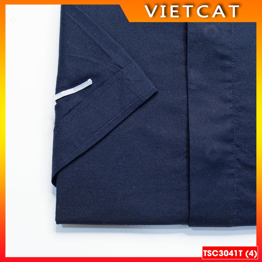 High-quality black short-sleeved priest collared shirt TSC3041T - Gift for patronal feast, ordination, parish priest's birthday
