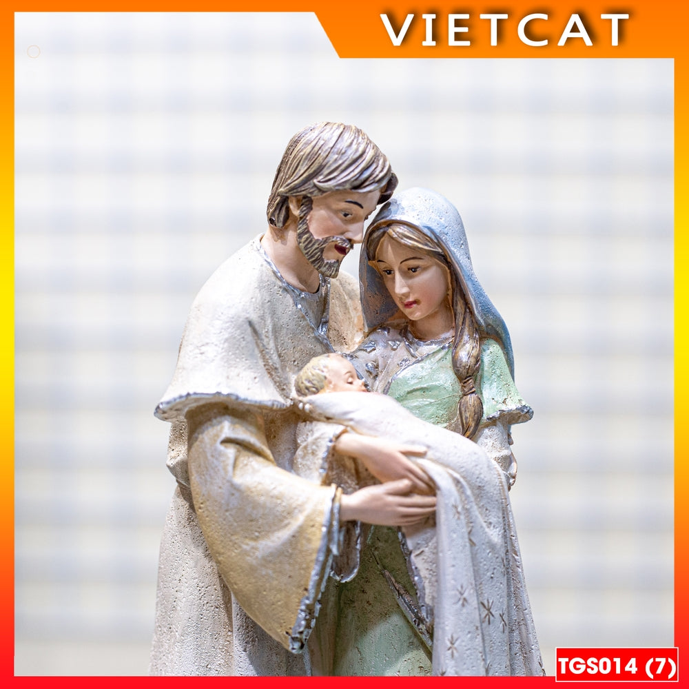 Collectible Christmas statues Catholic - Holy Family statue 23CM (model 2) - Christan Gift TGS014