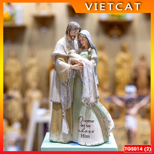 Collectible Christmas statues Catholic - Holy Family statue 23CM (model 2) - Christan Gift TGS014