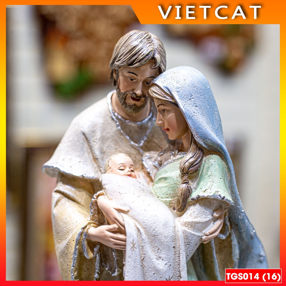 Collectible Christmas statues Catholic - Holy Family statue 23CM (model 2) - Christan Gift TGS014
