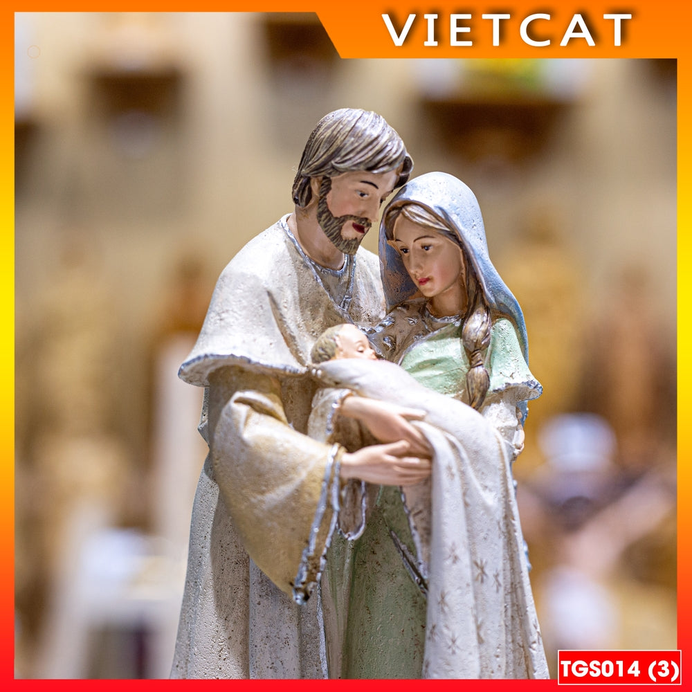 Collectible Christmas statues Catholic - Holy Family statue 23CM (model 2) - Christan Gift TGS014