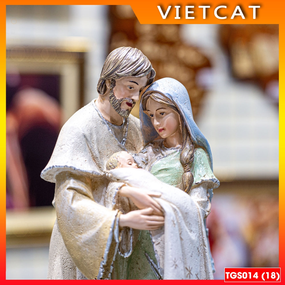 Collectible Christmas statues Catholic - Holy Family statue 23CM (model 2) - Christan Gift TGS014