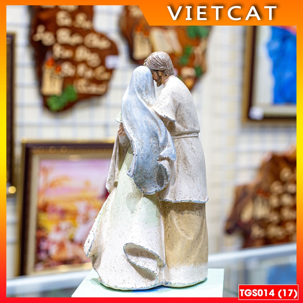 Collectible Christmas statues Catholic - Holy Family statue 23CM (model 2) - Christan Gift TGS014