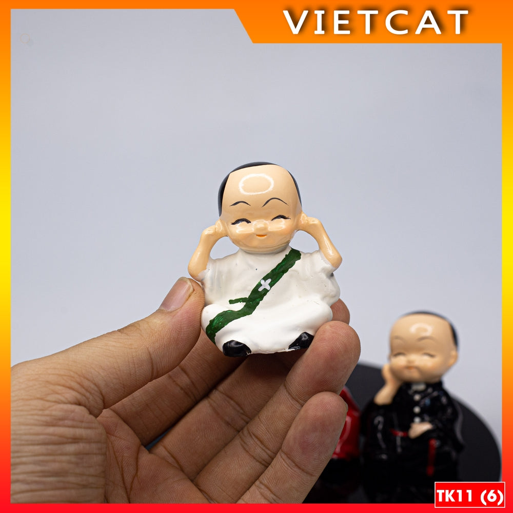 Set of four mini statues TK11 - Unique Catholic gift for fathers, deacons - Priests - Bishops