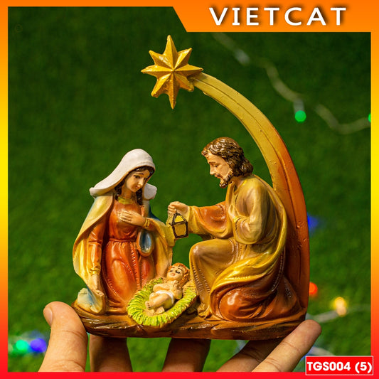Christmas Star Statue Set 15cm TGS004 Catholic gift, Christmas decoration