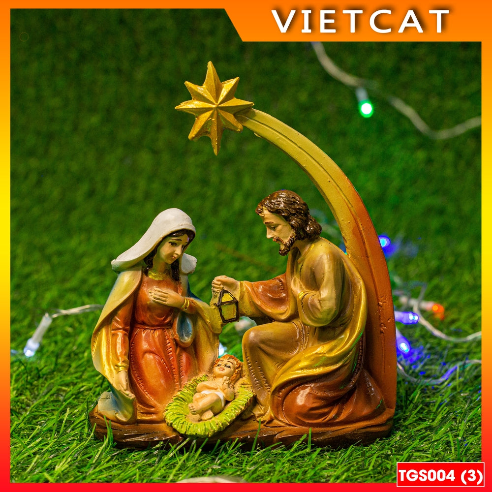 Christmas Star Statue Set 15cm TGS004 Catholic gift, Christmas decoration