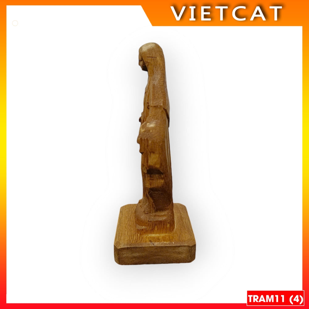 Agarwood statue of Our Lady of Grace 15cm TRAM 11 for car, table, Catholic gift