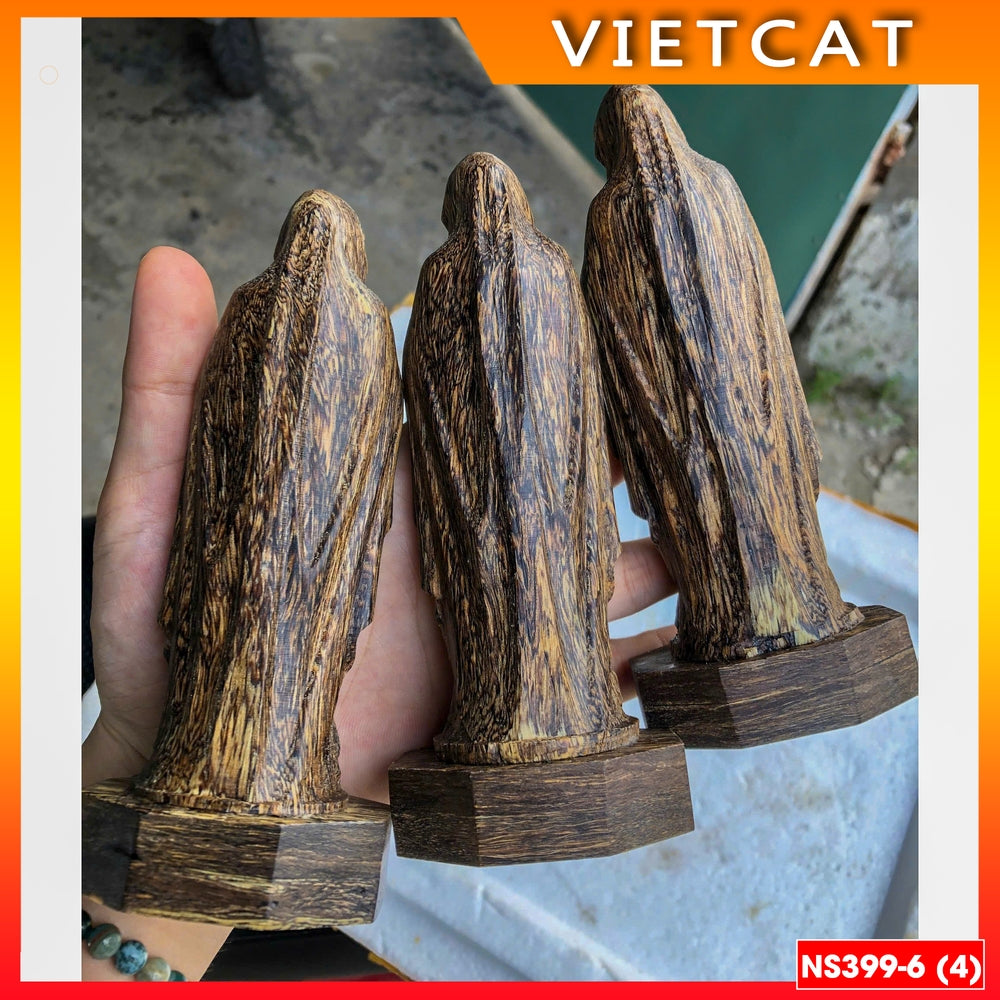 NS399 High-quality Agarwood statue of Our Lady of Grace / Loudres / St. Joseph 15cm for car, table Catholic gift