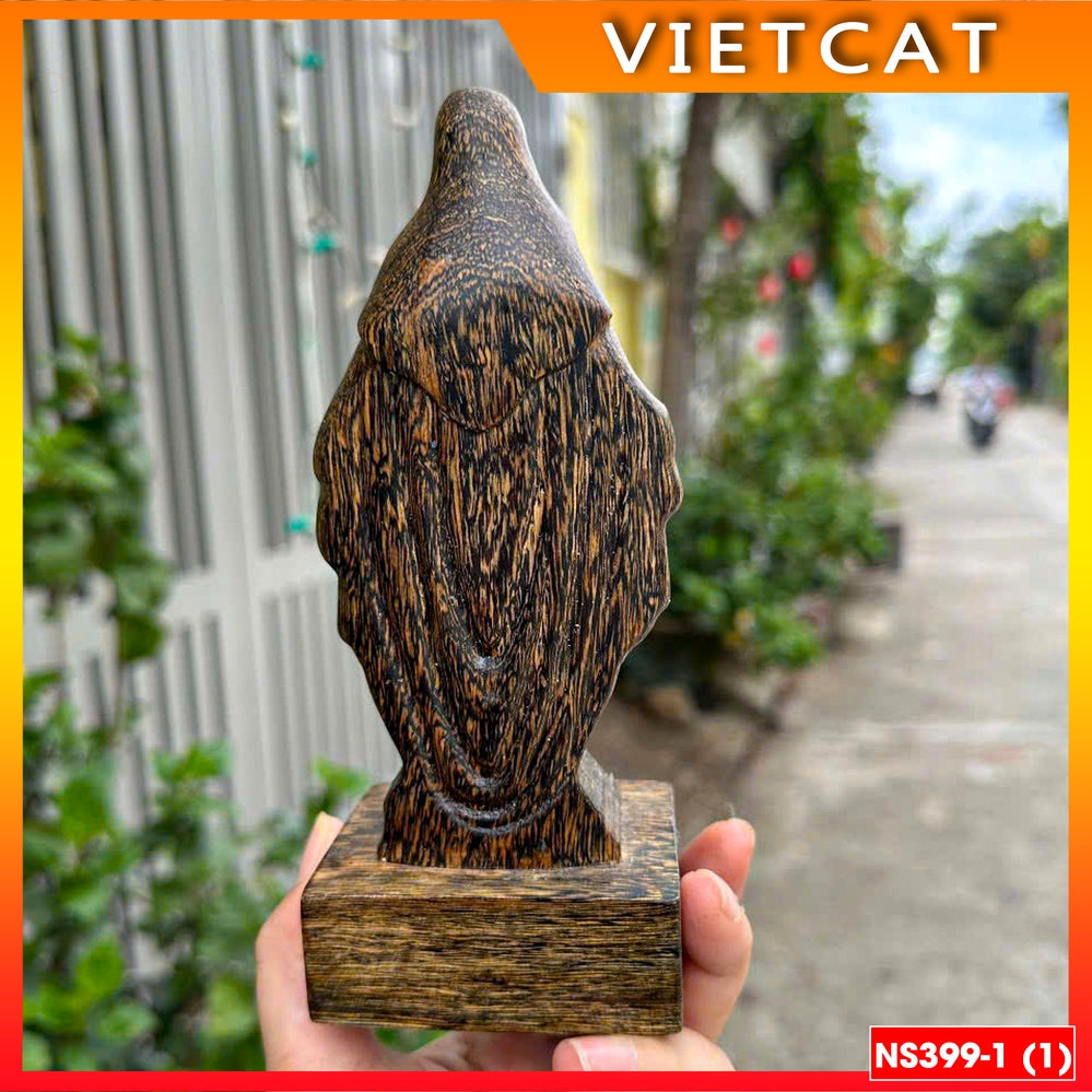 NS399 High-quality Agarwood statue of Our Lady of Grace / Loudres / St. Joseph 15cm for car, table Catholic gift