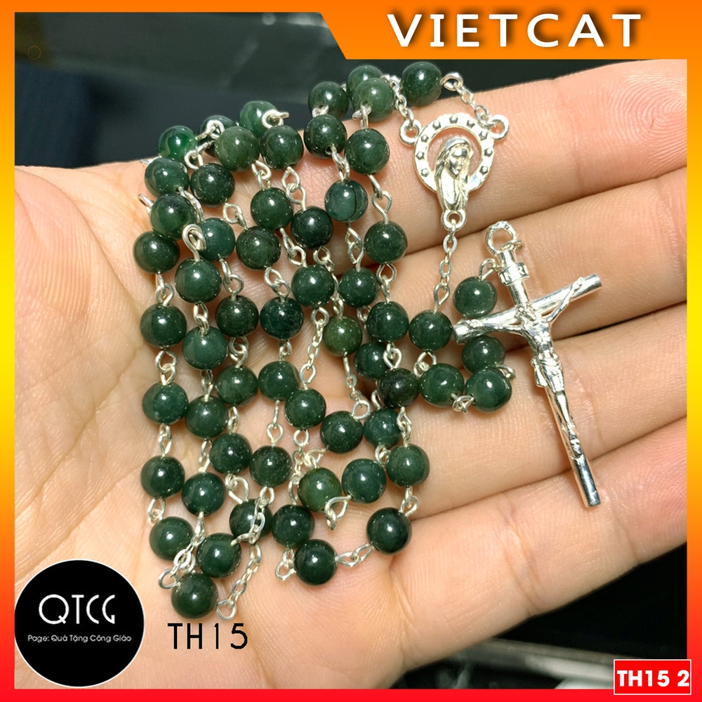 Rosary - 50 Beads - Model TH15 for men and women - Delicate and meaningful Catholic gift