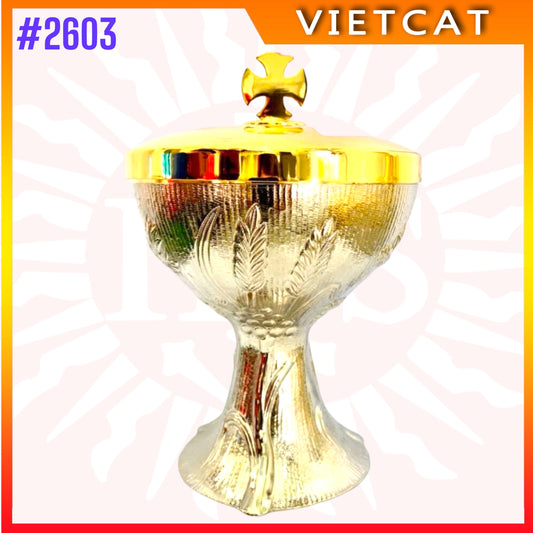 #2603 Premium Vietnamese Imported Gilded Brass Ciborium
