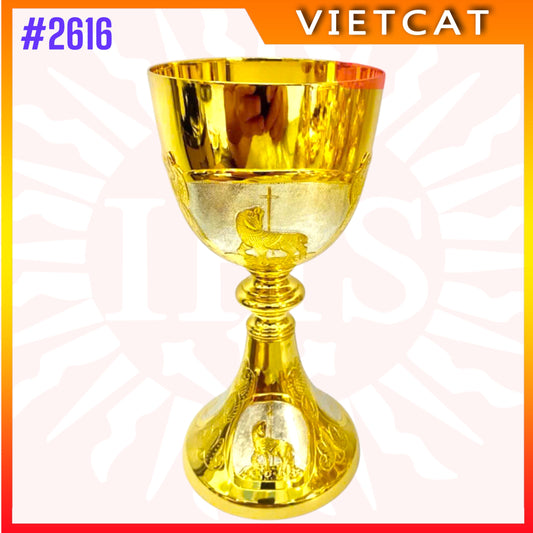 #2616 Premium Vietnamese Imported Gilded Brass Chalice