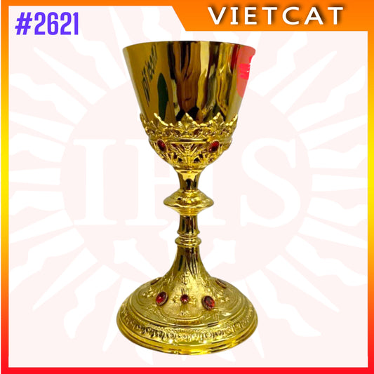 #2621 Premium Vietnamese Imported Gilded Brass Chalice