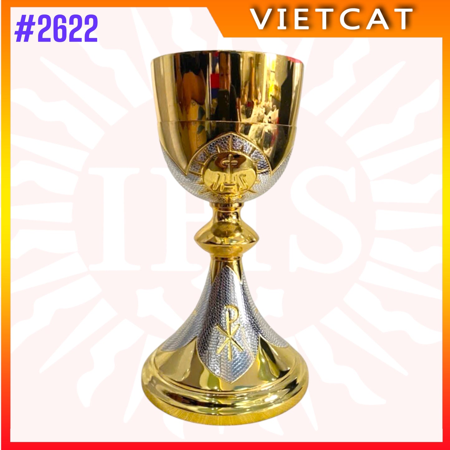#2622 Premium Vietnamese Imported Gilded Brass Chalice