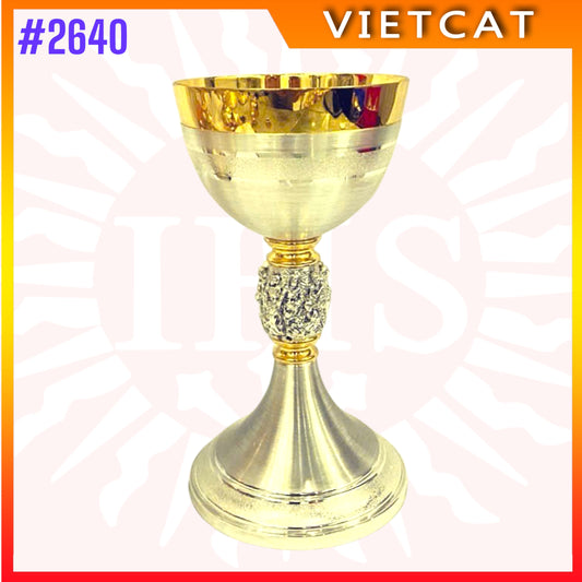 #2640 Premium Vietnamese Imported Gilded Brass Chalice