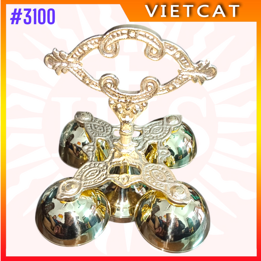 #3100 Vietnam Original Imported Pure Copper Four-Head Bell Liturgical bell Altar bells