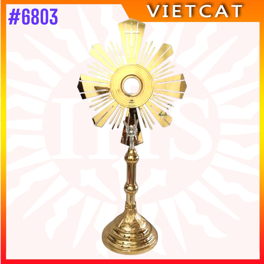 #6803 New Premium Vietnamese Gold-Plated Brass Monstrance｜H90cm