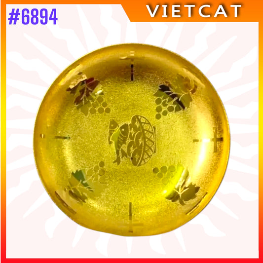 #6894 Vietnam Imported Gold-Plated Brass Paten｜16 cm