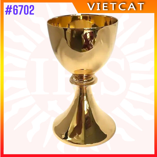 #6702 Portable Chalice from Vietnam｜Gold-plated Brass | 12.5cm