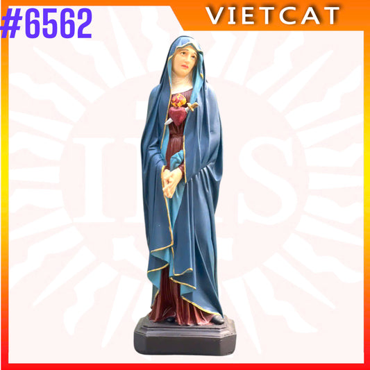 #6562 Our Lady of Sorrows Statue | Resin Figurine | H15cm