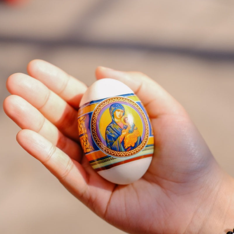 Plastic Easter eggs, pre-decorated - Easter egg - Easter gifts - Price for 100 pieces