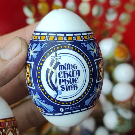Plastic Easter eggs, pre-decorated - Easter egg - Easter gifts - Price for 100 pieces